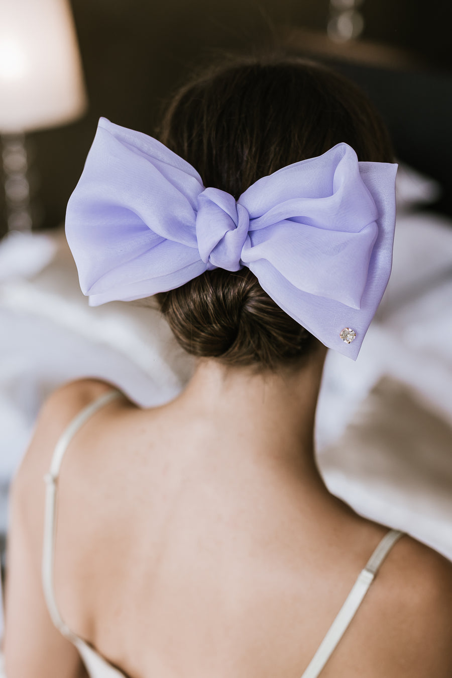 Theodora White Hair Bow – THEODORA Atelier